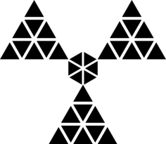Polygonal Radiation Symbol Vinyl Svg File, Free Vectors File
